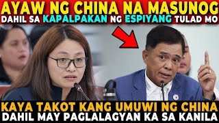 🔴dahil sa KAPALPAKAN ng ESPIYANG KATULAD mo, MABUBUKING ang PLANO ng CHINA! - CONG. PADUANO