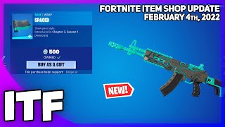 Fortnite Item Shop *NEW* SPACED WRAP! [February 4th, 2022] (Fortnite Battle Royale)