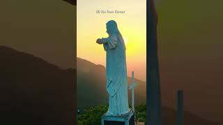 Location:📌Christ the Redeemer statue Tabore hills, near Kannur Kerala#kannur #christ #sunset #jesus