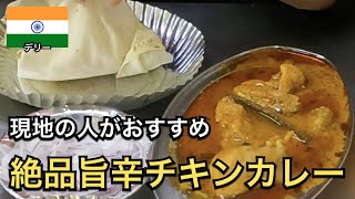 【インド🇮🇳】現地の人が激推しの絶品カレー｜デリー駅前の雑踏を抜けインド門を巡る