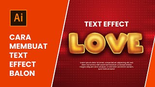 Cara Membuat Text Effect di Adobe Illustrator