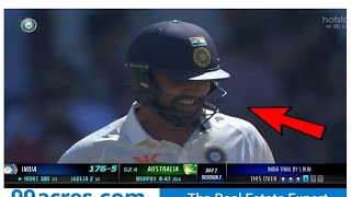 Watch Rohit Sharma smiling after completing his century | Rohit sharma century today full video
