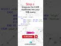 Case Statement in SQL | Case in SQL | SQL Interview Questions and Answers #sql #shortsfeed #shorts