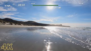 Virtual Run 1 Hour | Virtual Running Videos For Treadmill | Treadmill Workout Beach Scenery