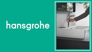 Le robinet de lavabo à économie d'eau HANSGROHE Logis 100