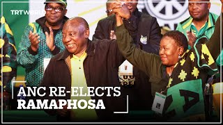 South Africa's Ramaphosa re-elected as leader of ruling ANC