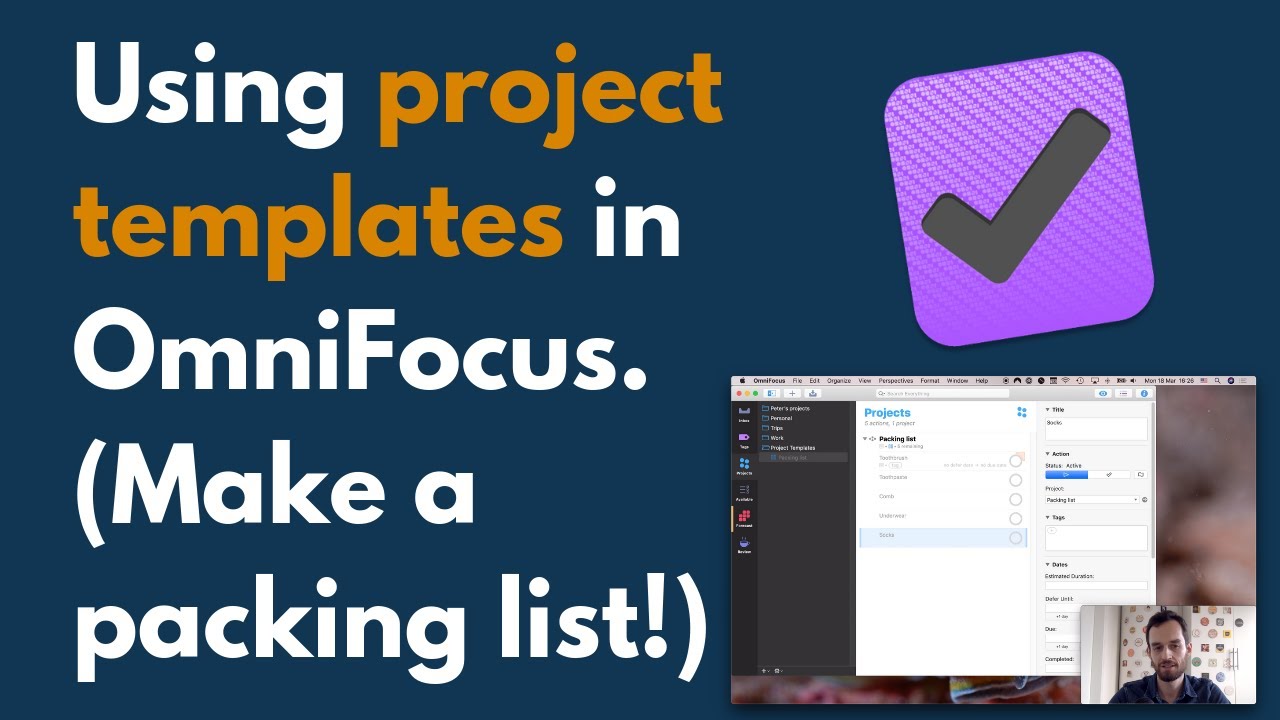 How To Save Time With Project Templates In Omnifocus 3 Youtube