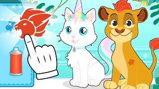 BABY PETS 🦄🦁 Kira and Max Dress up as your favourite Cartoon Characters