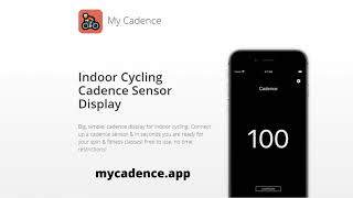 My Cadence for iOS & Android - Indoor Cycling Cadence Sensor Display