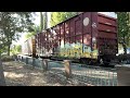 cfnr 500 u0026 501 train arrives at the interchange in davis. the horns really ring out in this video.