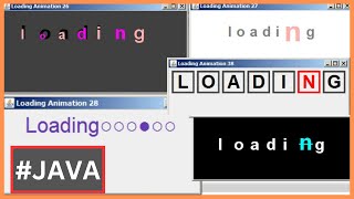 Loading Text Animations In Java Swing Using Netbeans - [ Java Project With Source Code ]