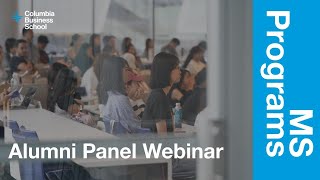 MS Alumni Panel Webinar