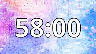 58 Minute Timer with Music | Abstract Timer