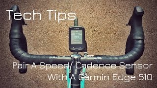 Pair A Garmin Edge 510 With A Speed and Cadence Sensor