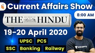 8:00 AM - Daily Current Affairs 2020 by Bhunesh Sir | 19-20 April 2020 | wifistudy