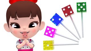 Dice candy | finger family + more Nursery Rhymes & Kids Songs| Super Lime