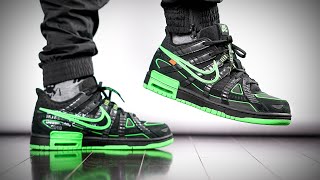 This is Not What I Expected... | Off White X Nike Air Rubber Dunk Green On Feet Review