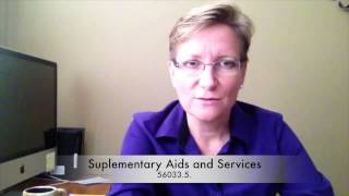 Supplemental Aides and Services