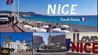 Nice, 4k Immersive virtual walk l French Riviera | Best Things to do | Charming city in France
