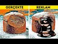 REKLAMLARDAKİ YEMEKLERE KIYASLA GERÇEK HAYATTAKİLER || 24 REKLAM TAKTİĞİ