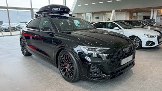 Audi Q8 55 TFSIe Quattro with Gloss Black AUDI ROOFBOX (Visual Review)