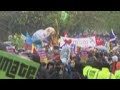 Protesters gather in Glasgow as climate talks continue