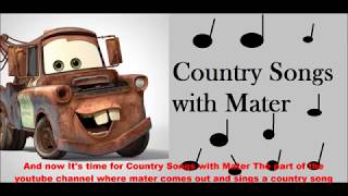 Country Songs with Mater: Tow Mater The One You Want To Call (Silly Songs with Larry Parody)