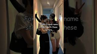 Fake friends name starts with these letters...||sub for more|| #ytshorts #shortvideo #aesthetic