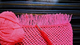 Unique Shawl design | How to knit a Shawl | New Design | Easy way to Knit #winterclothing #shawl