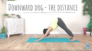 Downward Facing Dog - how to get the distance right - Aham Yoga | Yoga with Aru