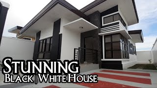 STUNNING BLACK AND WHITE SINGLE STOREY HOUSE || 3BEDROOMS || House Tour || Home Vlog