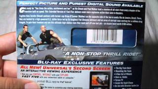 Fast Five Extended Edition Bluray/Dvd unboxing Exclusive Life-Size Poster