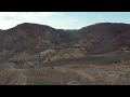 calico ghost town in the calico mountains of the mojave desert of southern california drone footage