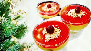 ക്രിസ്മസ്  കളറാക്കാൻ  ഒരു അടിപൊളി  പുഡിങ് || Custard jelly pudding