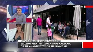 Εξώδικο απο την ΠΟΘΑ στον Χαρδαλιά για τις δηλώσεις του για την μουσική