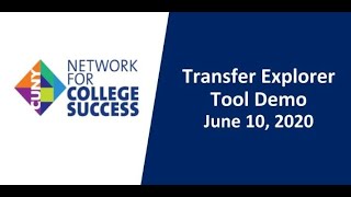 CUNY Transfer Explorer Tool Demo 6.10.2020