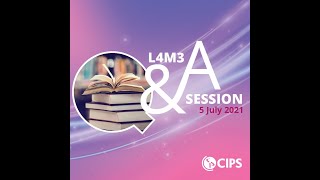 CIPS exam support level 4 L4M3