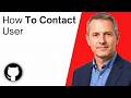 How To Contact A User On GitHub