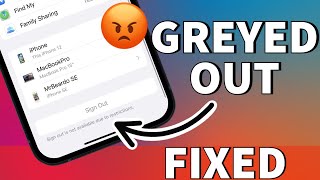 How to Fix Apple ID Sign out Option is Greyed out in iPhone [ 2023 FIXED ]