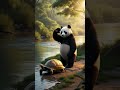 a little panda surrounded in the middle of a forest fire pandarescue cuteanimals animalrescue