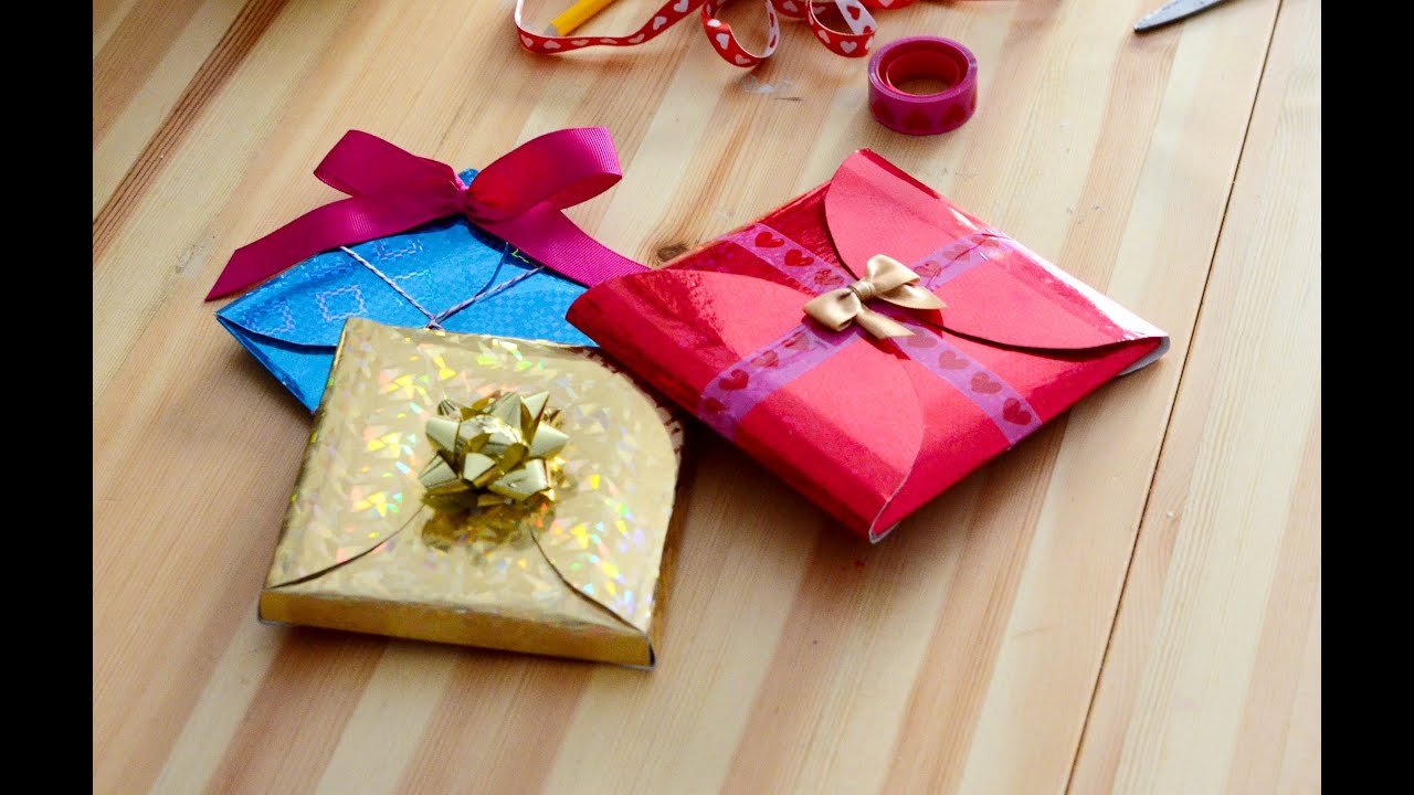 DIY How To Make Cheap, Quick And Easy Gift Wrapping In 5 Minutes. - YouTube