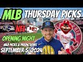 HUGE MLB LOCK!! MLB Picks Today 9/5/2024 | Free MLB Picks, Predictions & Sports Betting Advice