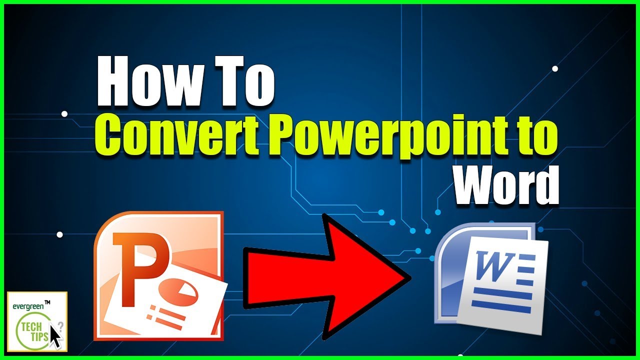 How To Convert Powerpoint To Word | Powerpoint To Word Converter Online ...