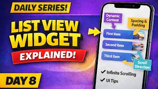 FlutterFlow ListView Widget Day 8 | Flutterflow tutorial for beginners