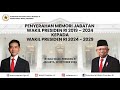 [LIVE] PENYERAHAN MEMORI JABATAN WAPRES RI 2019-2024 KEPADA WAPRES RI 2024-2029