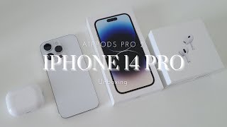 Iphone 14 Pro and Airpods Pro 2 Unboxing 🤍
