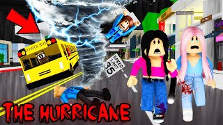 THE HURRICANE IS COMING! *it HIT our new home* 🌪️😨 (Brookhaven Movie Roleplay)