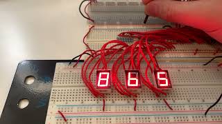 BCD Decade Counters Count Test (74LS90 74LS47)