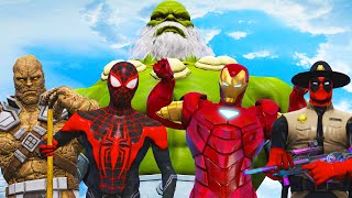 HULK Maestro VS Superheroes - Spiderman PS5, Iron Man Extremis, Deadpool Sheriff, Korg