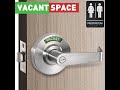 VACANTSPACE VS-01 Bathroom Privacy Indicator Lock - Fits Most Standard Sized Doors, Installation Tip